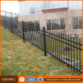 Schwarzes Pulver beschichtete heiße DIP galvanisierte dauerhafte Metall 3 Rail Fence